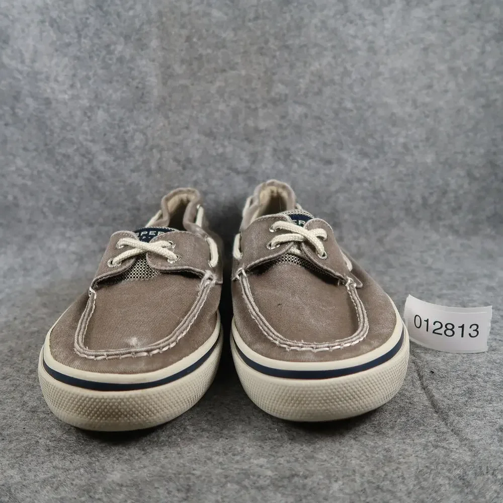 Sperry Boat Shoes Mens 9.5 Halyard 2 Eye Sneakers Canvas Moc Casual Round Toe